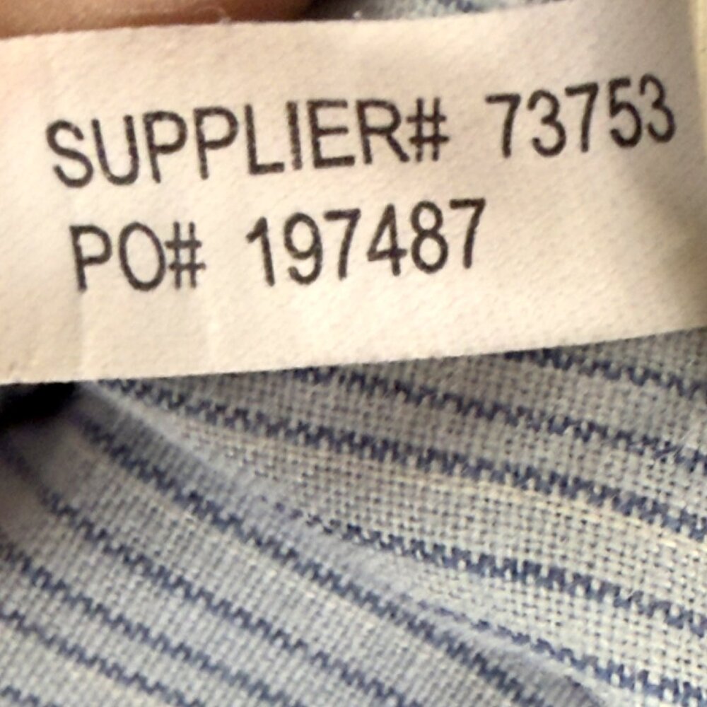 RRL Ralph Lauren Vintage Indigo Pinstripe Work Shirt Large – Heritage Oxford - Picture 9 of 14